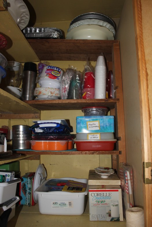 Tupperware and Troubled Corners - organized corner cabinet
