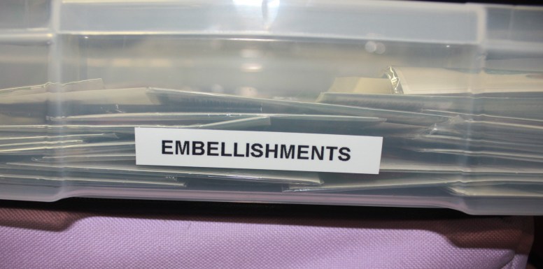 A Craft Rom Rediscovered Part 6 -  labeled embellishment box