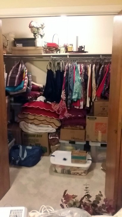 Organizing a Decor Closet - Messy Closet