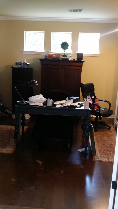 Catch-all Home Office - Cluttered Home Office