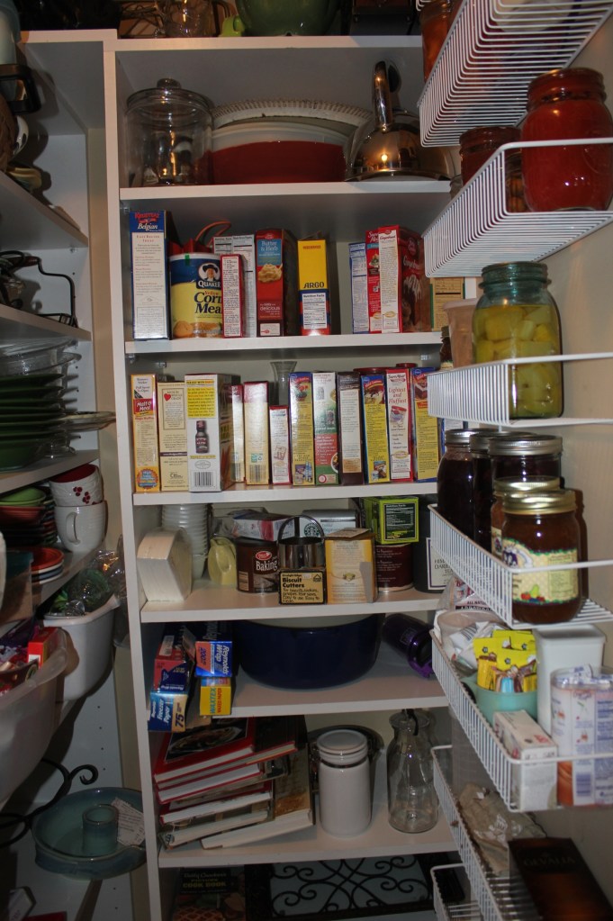 Solving The Walk-In Pantry Puzzle- messy right side of pantry