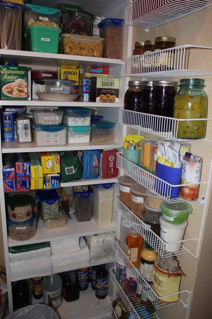 Solving The Walk-In Pantry Puzzle- organized right side of pantry