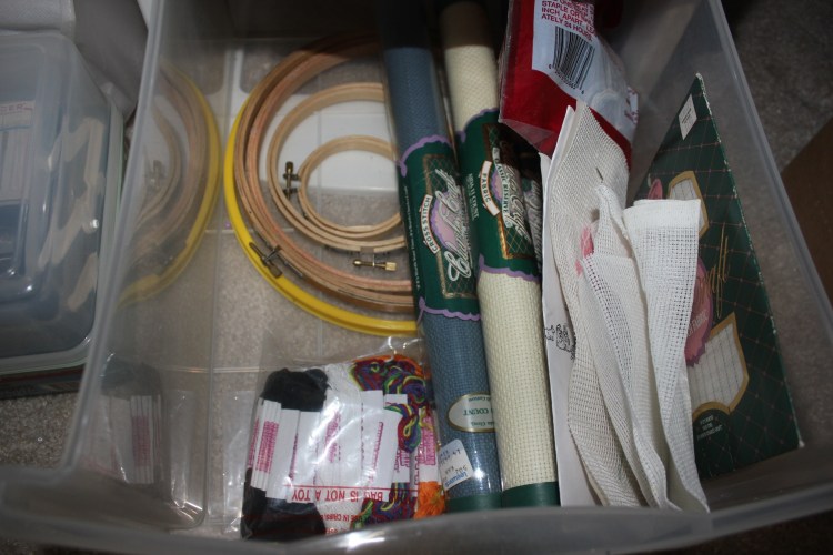 Congested Closet Turned Creative Corner - organized bottom craft drawer