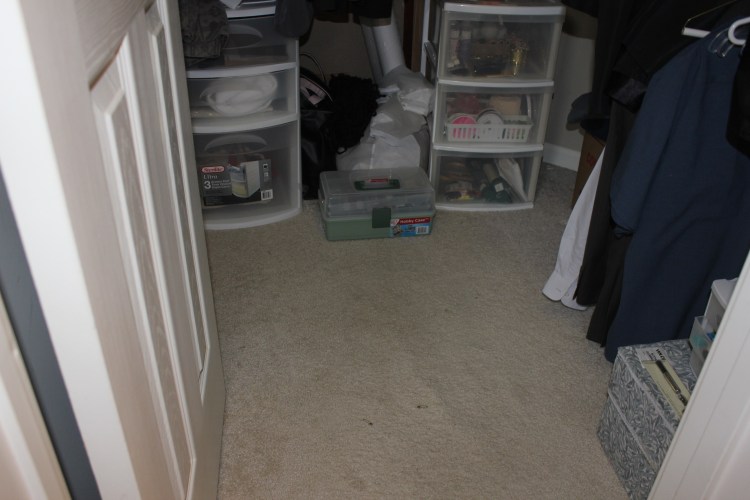 Congested Closet Turned Creative Corner - organized craft closet