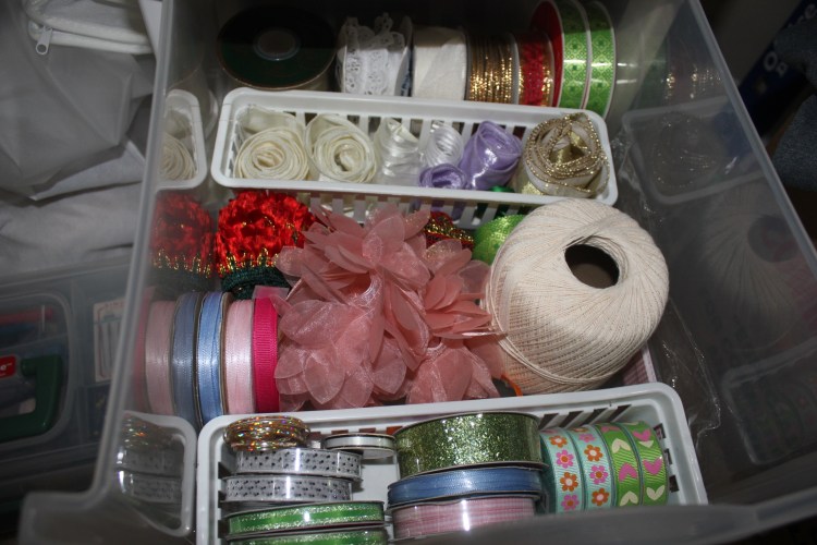 Congested Closet Turned Creative Corner - organized middle craft drawer