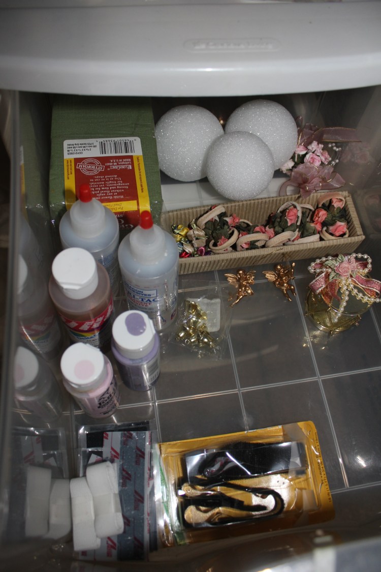 Congested Closet Turned Creative Corner - organized top craft drawer