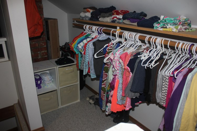 A Closet For Three - organized view to the left