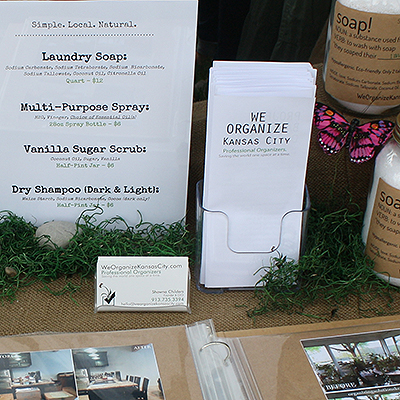 Organizing your Booth for a Craft Fair - Brochures and Business Cards