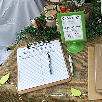 Organizing your Booth for a Craft Fair - Email Sign up and Giveaway