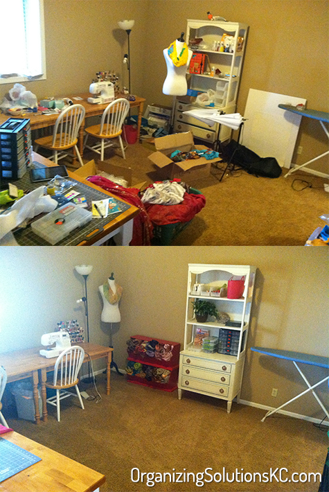 A Sewing Room - Before and After
