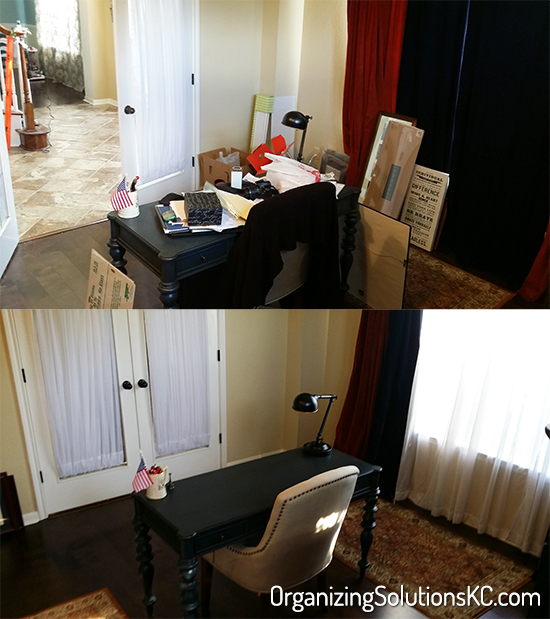 Catch All Home Office - Before and After