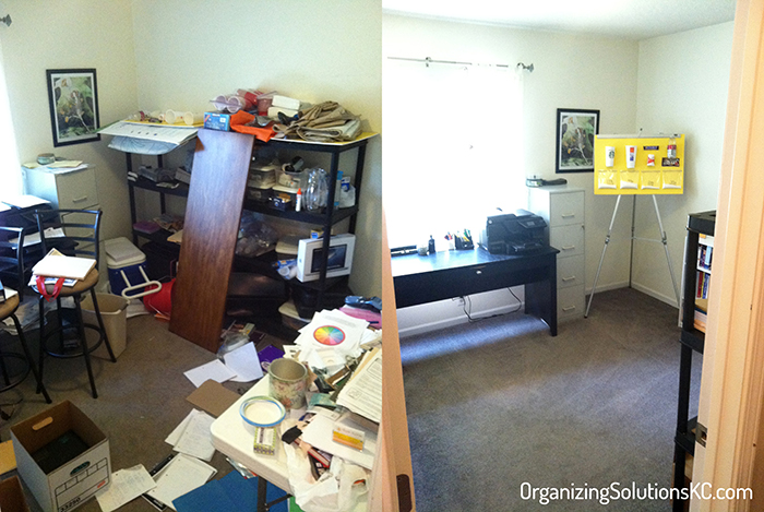 Dumping Ground Home Office - Before and After